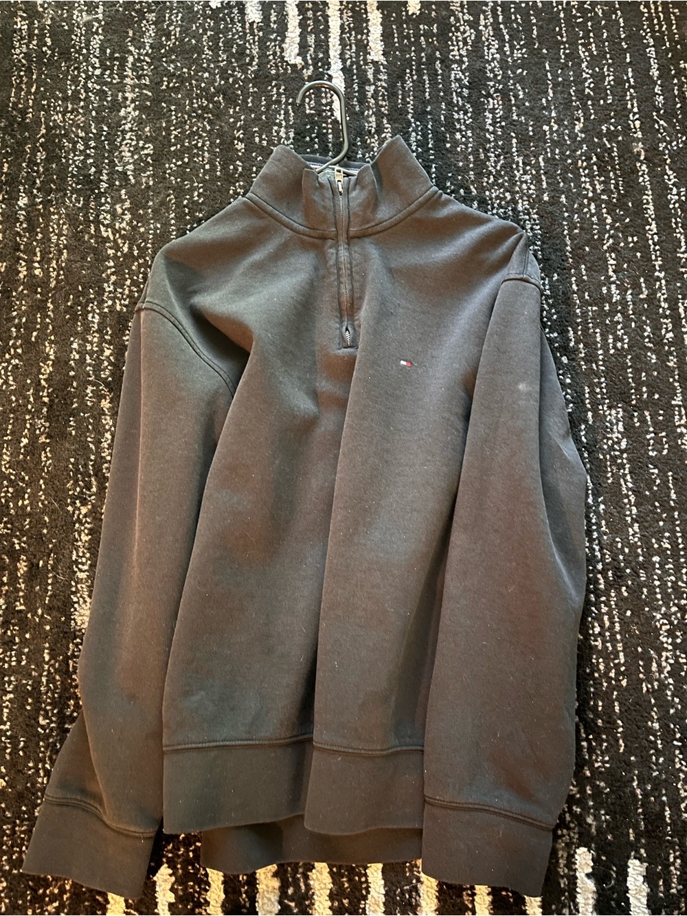 Tommy Hilfiger Men's Dark Gray Half-Zip Sweatshirt